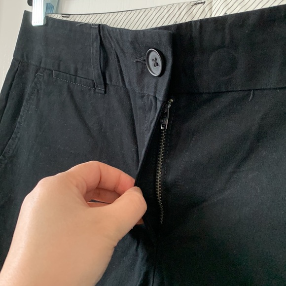 LOFT Black 100% Cotton 6” Inseam Shorts Size 6 New With Tag - Picture 6 of 16